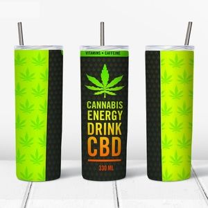CANABIS-Energy-Drink  20 Oz Skinny Sublimated Tumbler